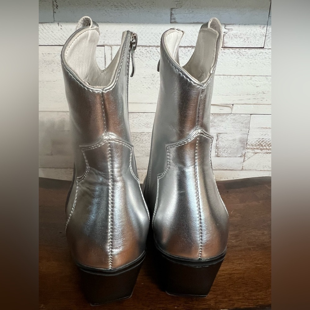 London Rag Wales Metallic Western Boots in size 6.  New without box - Picture 4 of 10